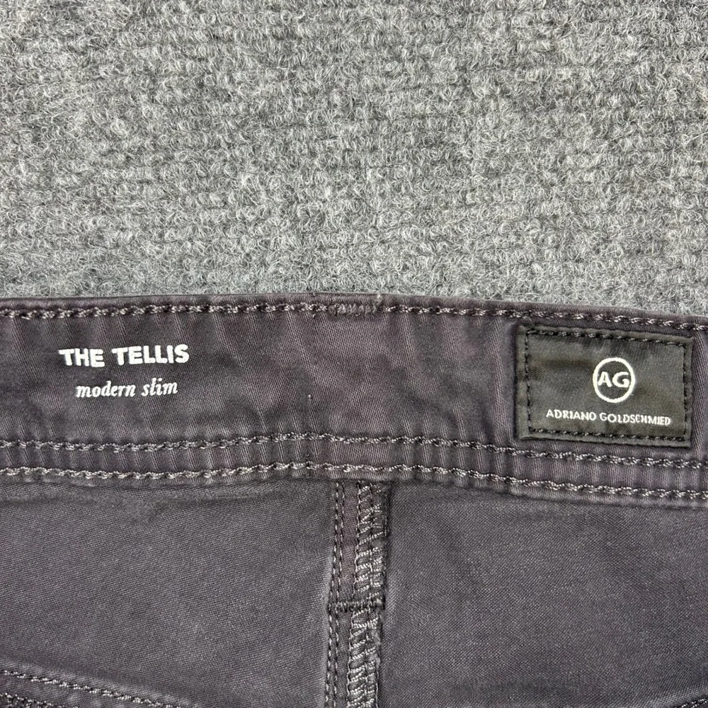 AG Adriano Goldschmied The Tellis Jeans Mens 32.34 Black Modern Slim Denim Pants